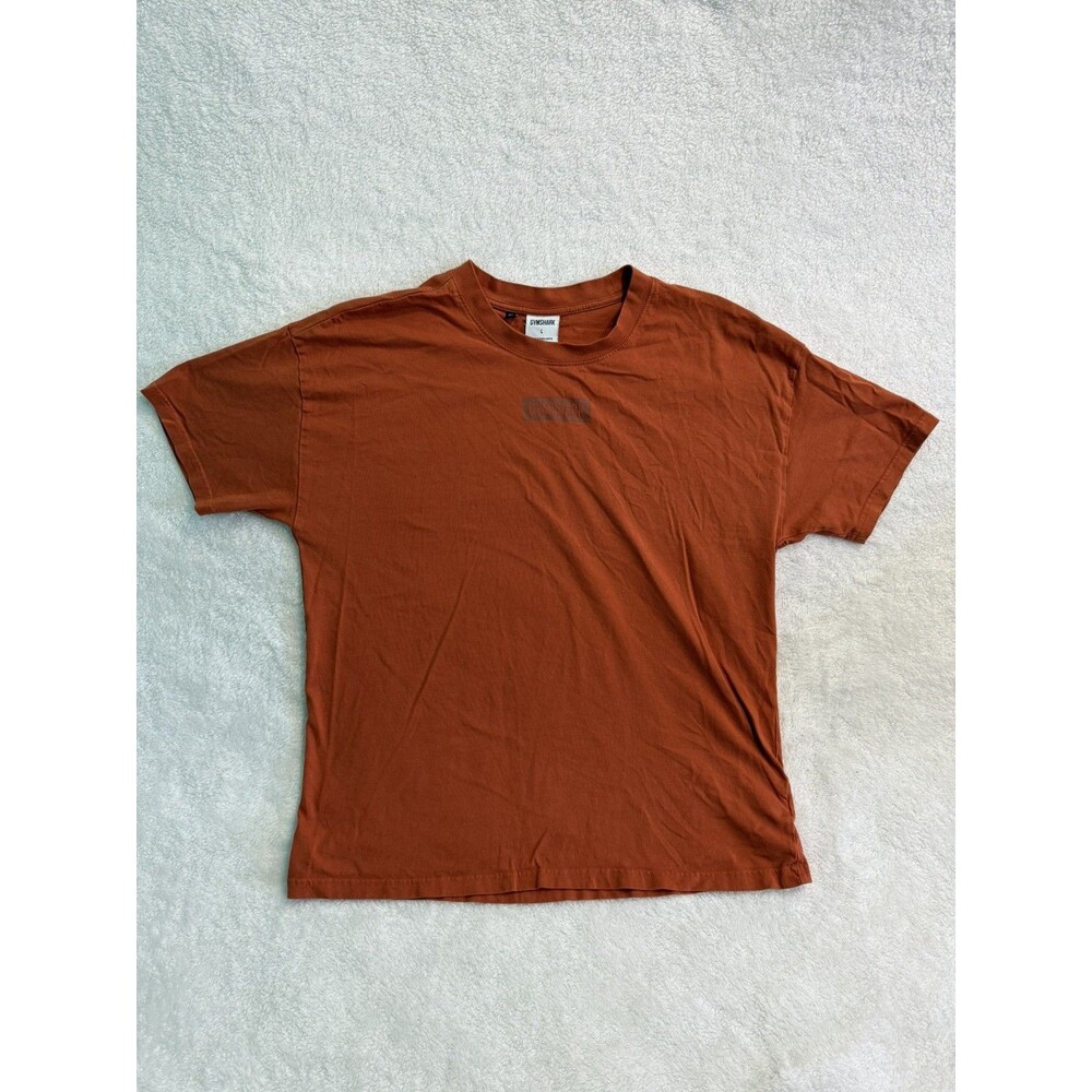 Gymshark Mens L Orange Athletic Performance Running Training Shirt